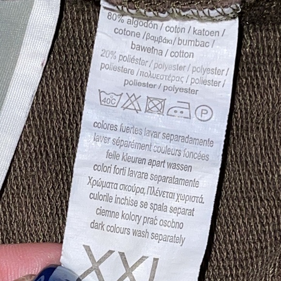 Tex Sport Concept Men’s Brown Zip Up Hoodie Size XXL - Picture 4 of 4